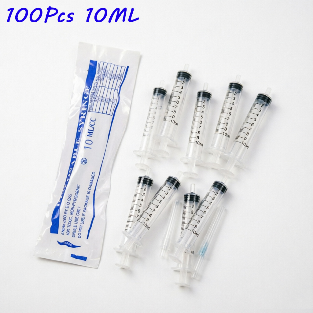Baby Food Allergy Rash - 100PCS 10ml/cc Plastic Luer Slip Syringe