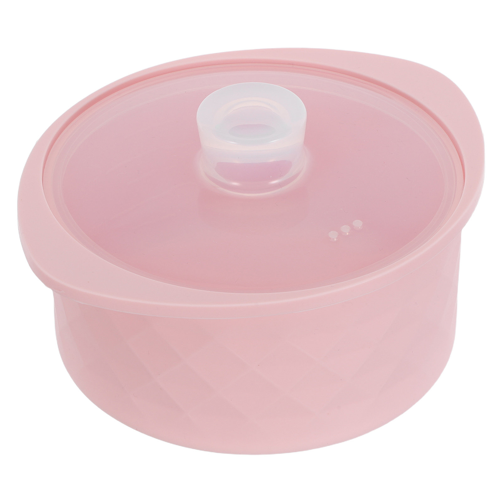 Baby Food Instant - Silicone Microwave Steamer Bowl Pot Pink