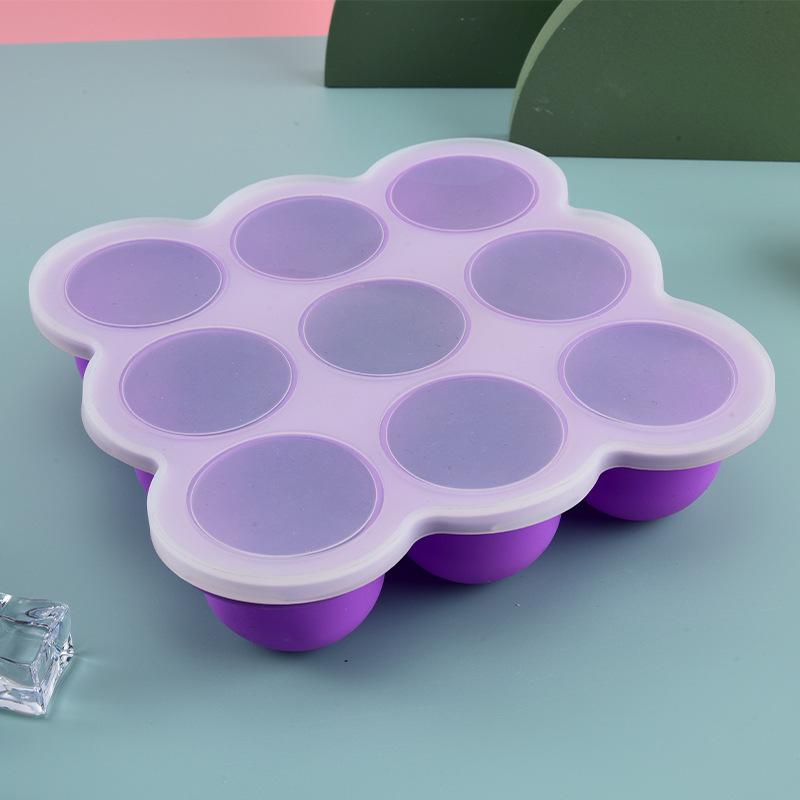 Freezer Tray Baby - Baby Food Silicone Container 9Grid Freezer