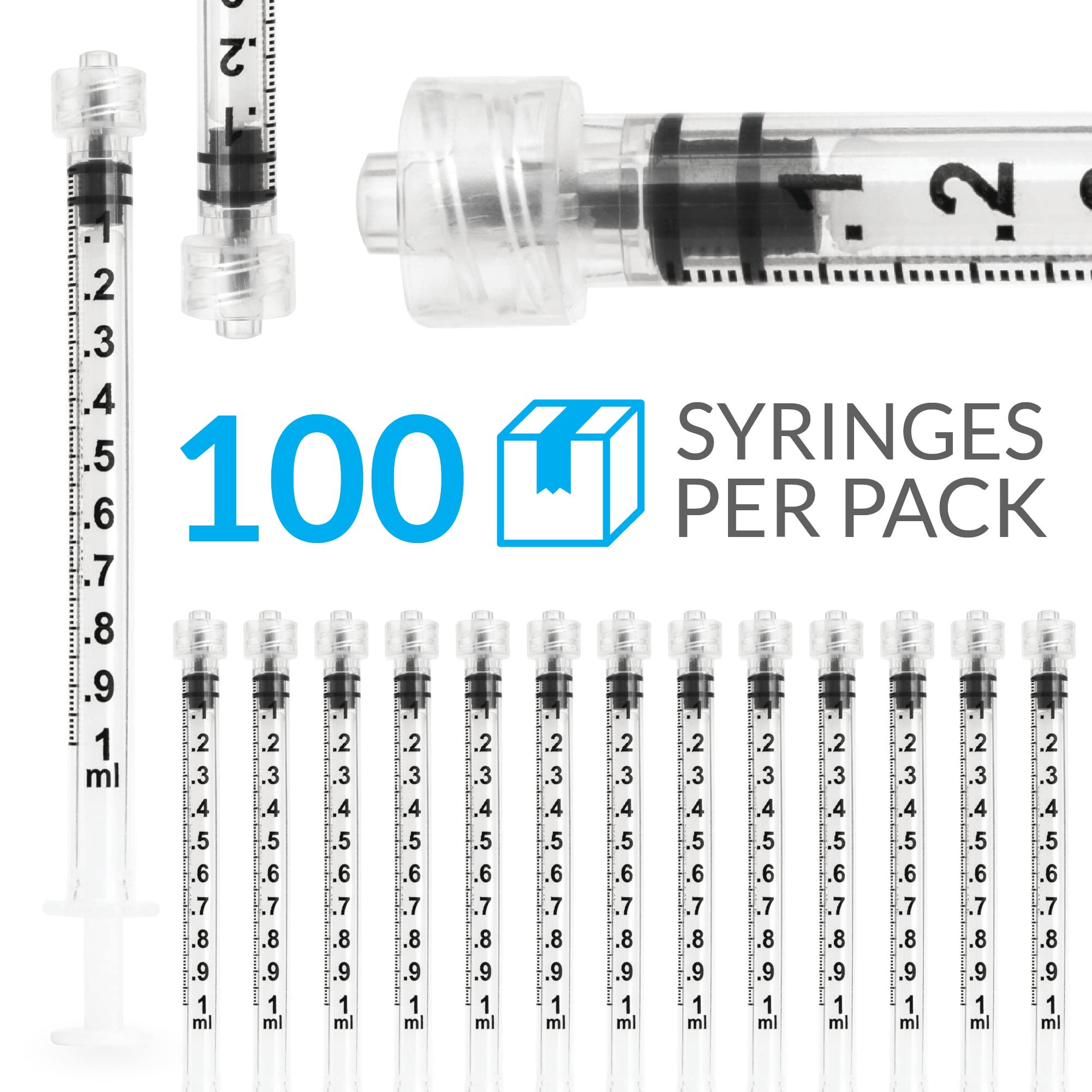 Baby Food Allergy Rash - 100pcs 1ml Lab Supply Sterile individually