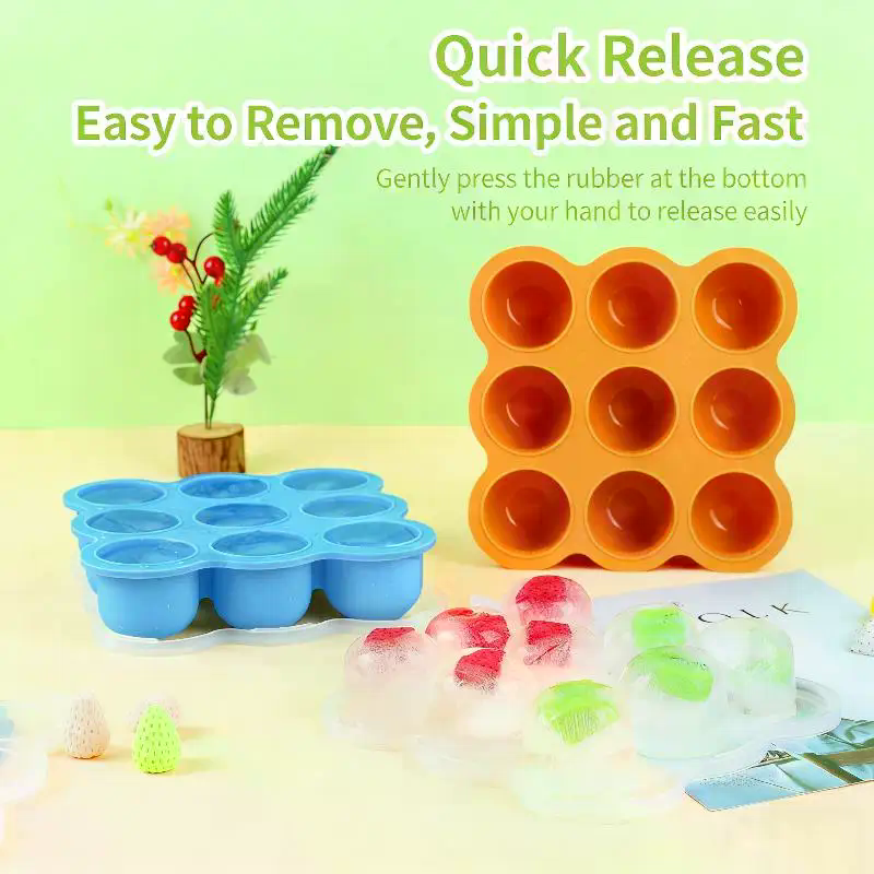 Freezer Tray Baby - Silicone Baby Food Freezer Tray Airtight