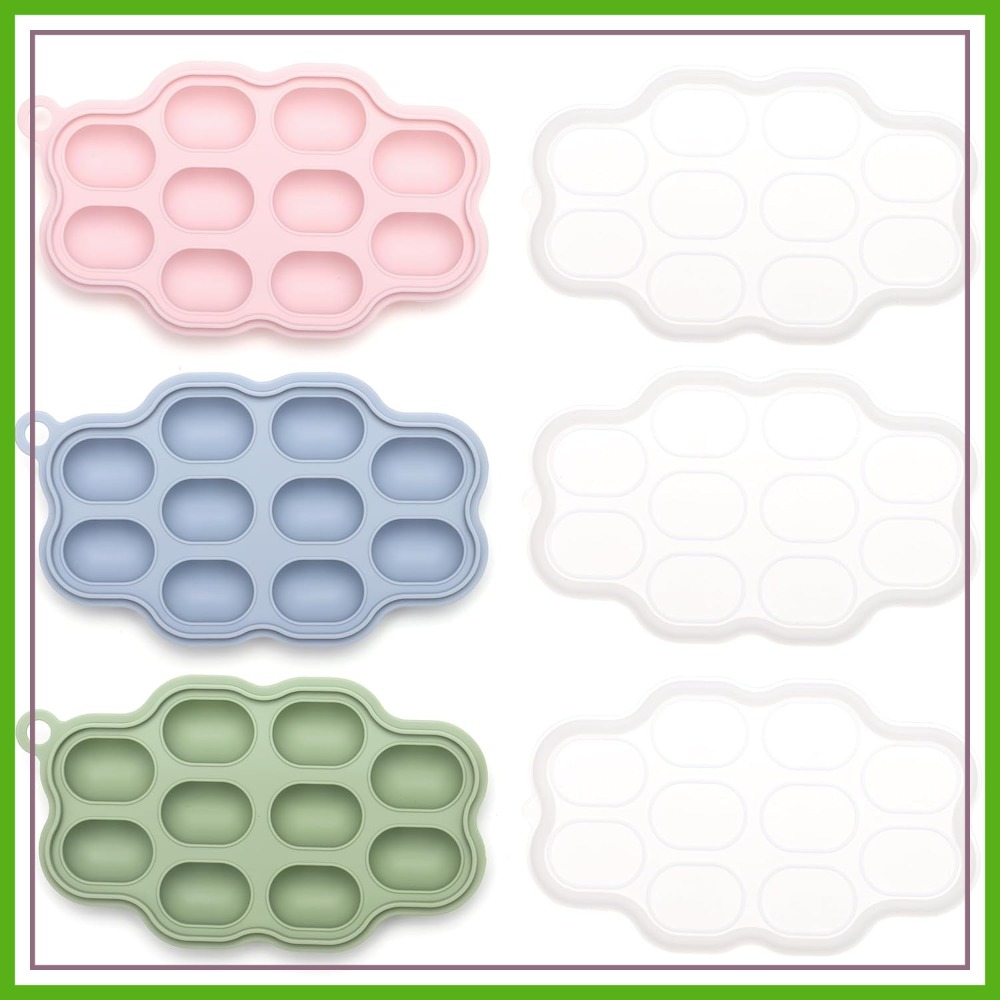Freezer Tray Baby - Silicone Nibble Freezer Tray (3 Pack),