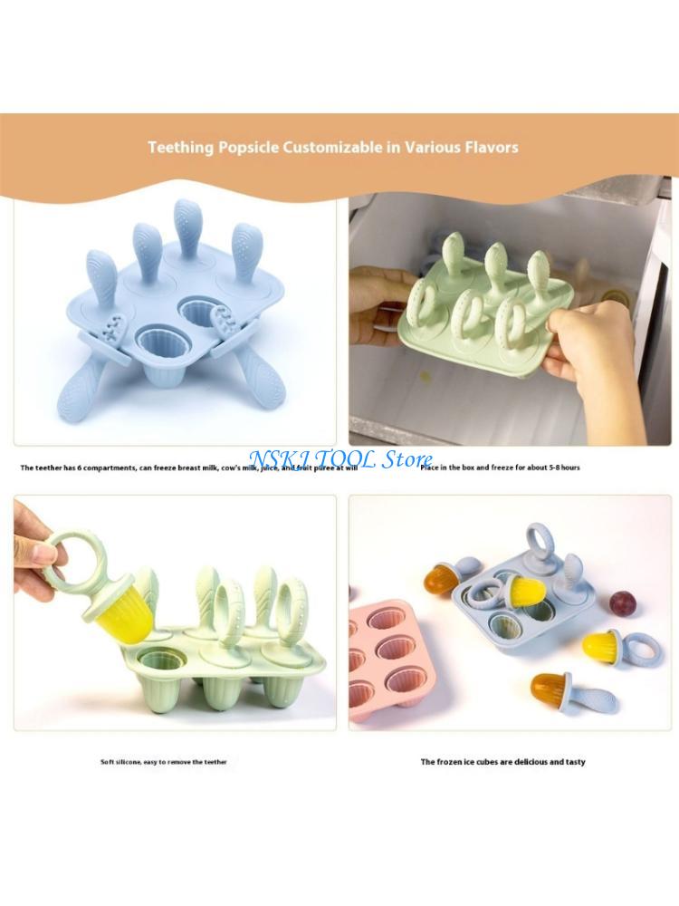 L8RC 6 Piece Teething Ice Cube - Freezer Tray Baby ulasan dan harga