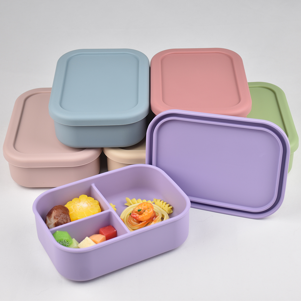 3-Compartment Food Grade Silic - Baby Food Prep Containers ulasan dan harga