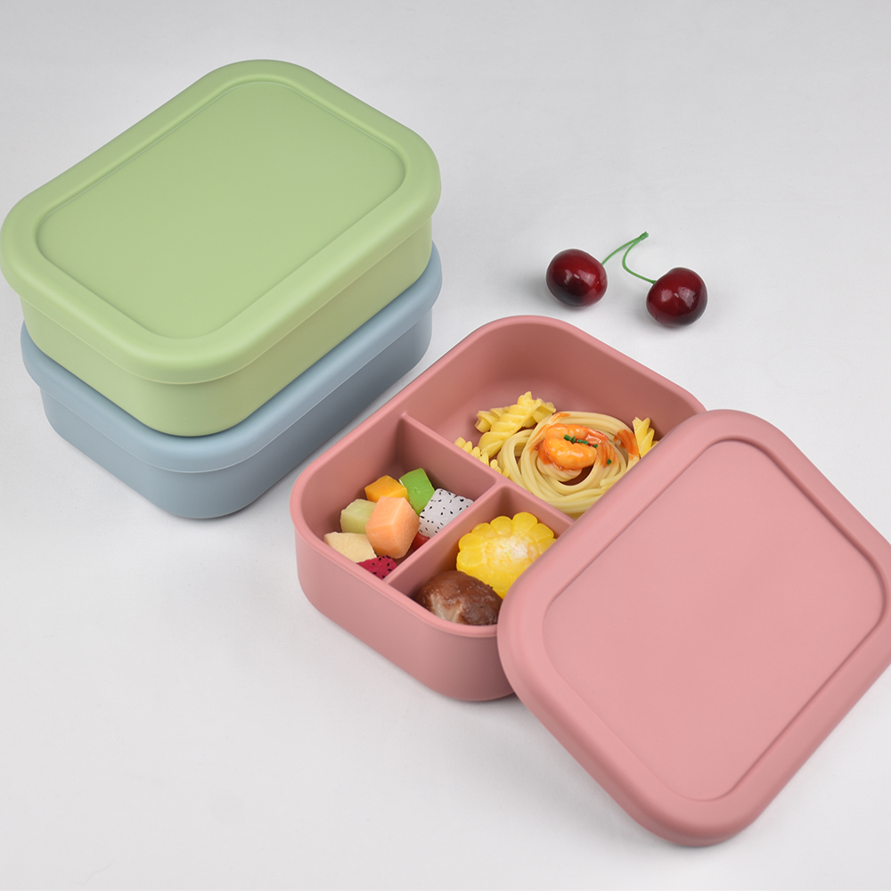 3-Compartment Food Grade Silic - Baby Food Prep Containers ulasan dan harga