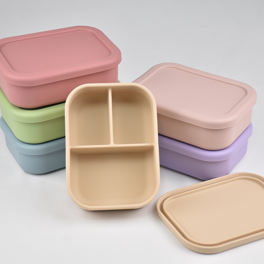 3-Compartment Food Grade Silic - Baby Food Prep Containers ulasan dan harga