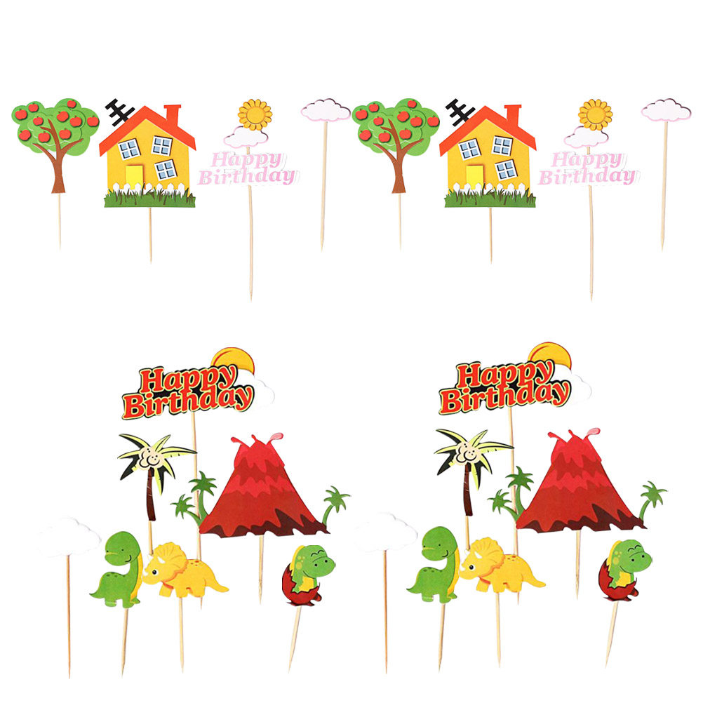 22Pcs Dinosaur and House Theme - Baby Food Dessert ulasan dan harga
