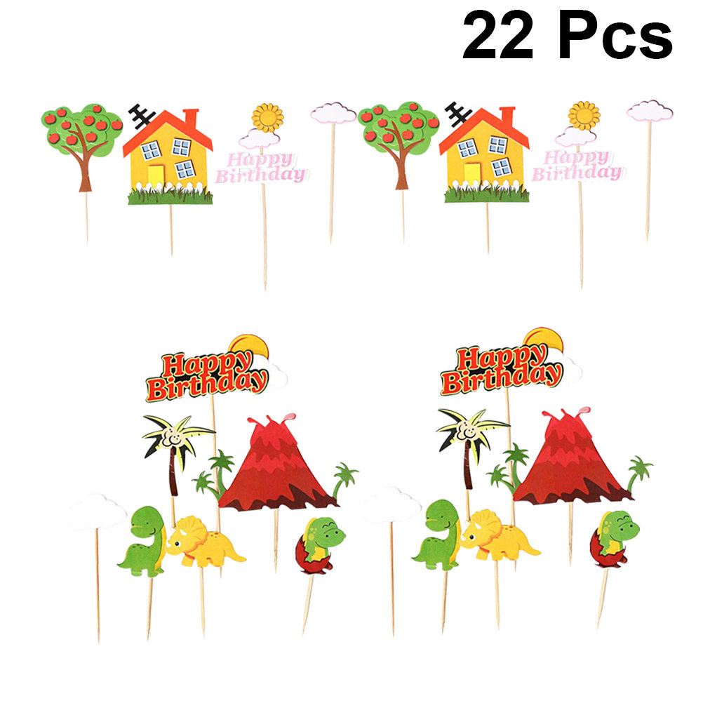 22Pcs Dinosaur and House Theme - Baby Food Dessert ulasan dan harga