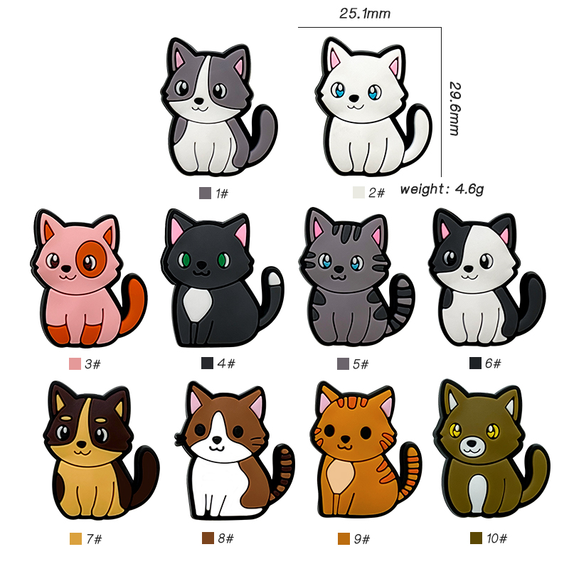 10pcs Baby Silicone New Cartoo - Baby Food Kitten ulasan dan harga