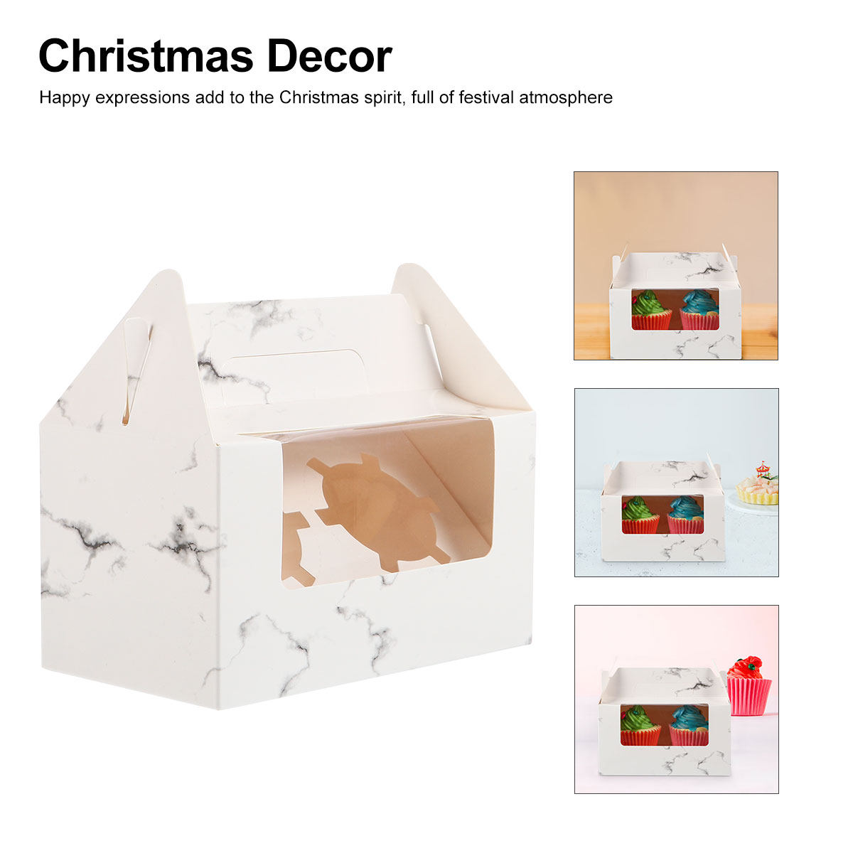 10Pcs Cake Box Marbling Paper  - Baby Food Dessert ulasan dan harga