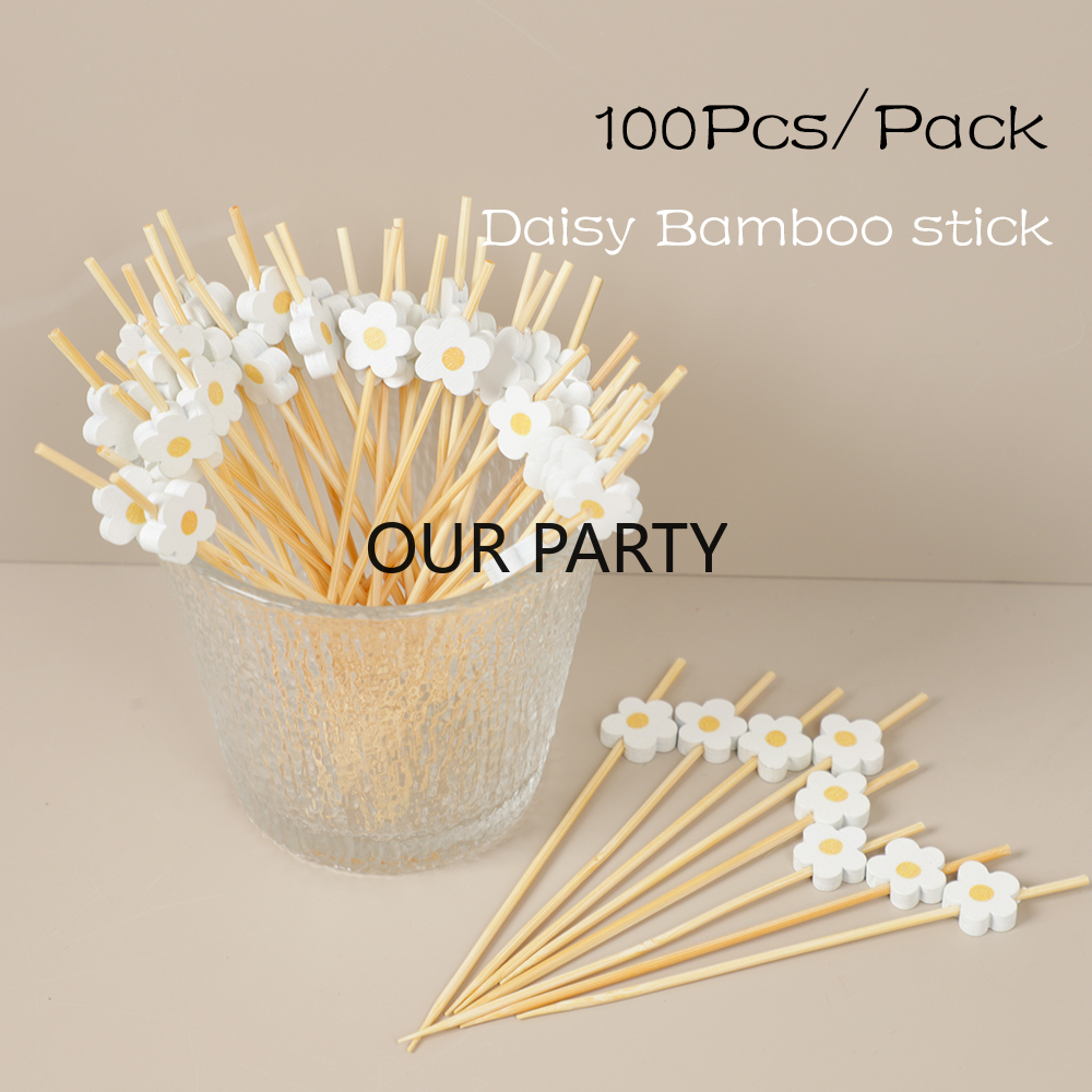 100Pc Sweet Daisy Flower Dispo - Baby Food Dessert ulasan dan harga