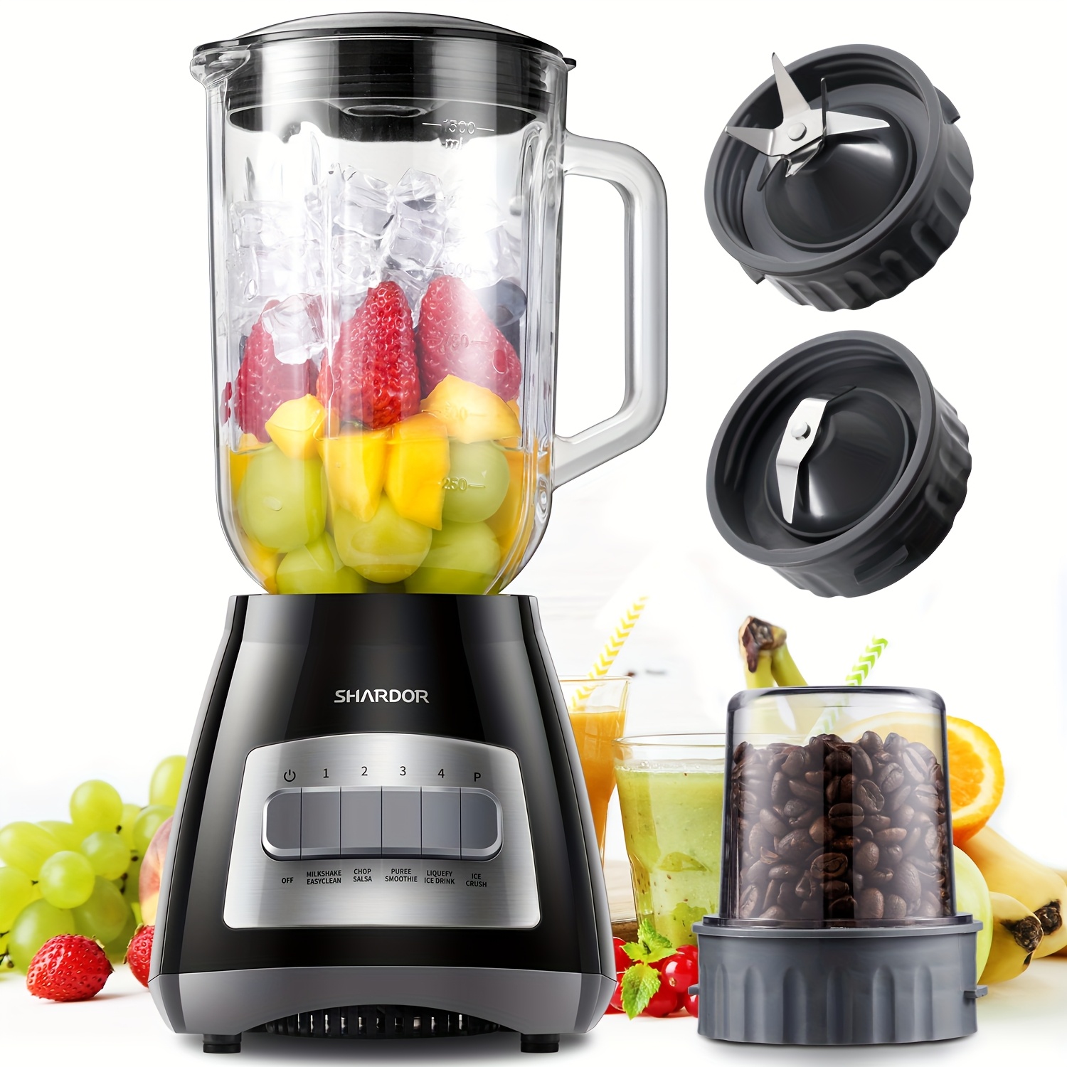 Smoothie Blender with 52 oz Gl - Baby Food Fruits ulasan dan harga