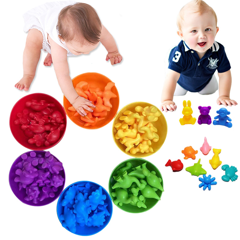 Kid Montessori Toys Rainbow Ma - Baby Food Game ulasan dan harga