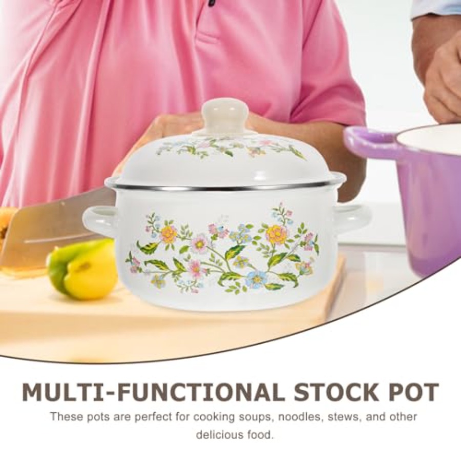 Mini Enamel Soup Pot Set 3-Pie - Baby Food Instant ulasan dan harga