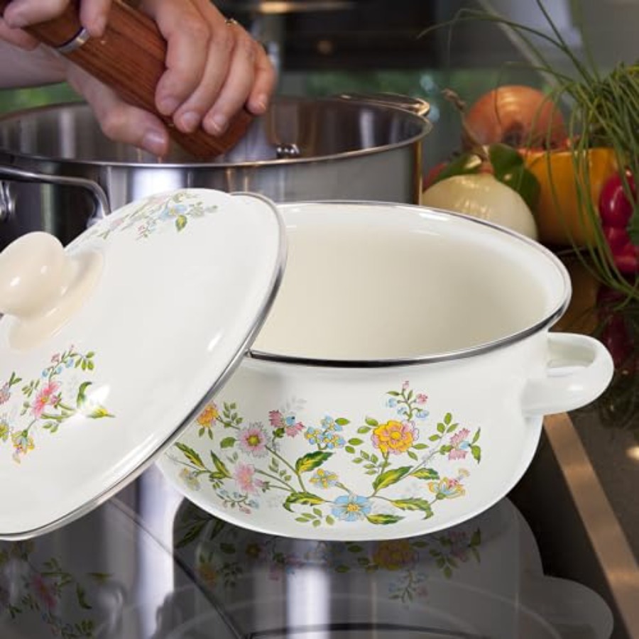 Mini Enamel Soup Pot Set 3-Pie - Baby Food Instant ulasan dan harga