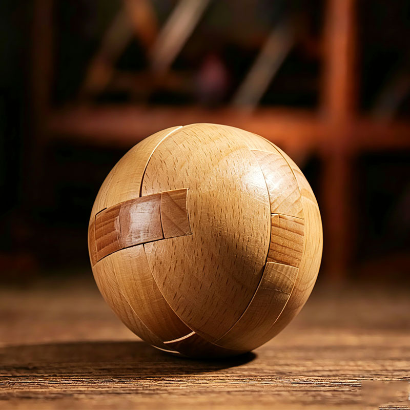 Classic Wooden Puzzle Ball Mag - Baby Food Game ulasan dan harga