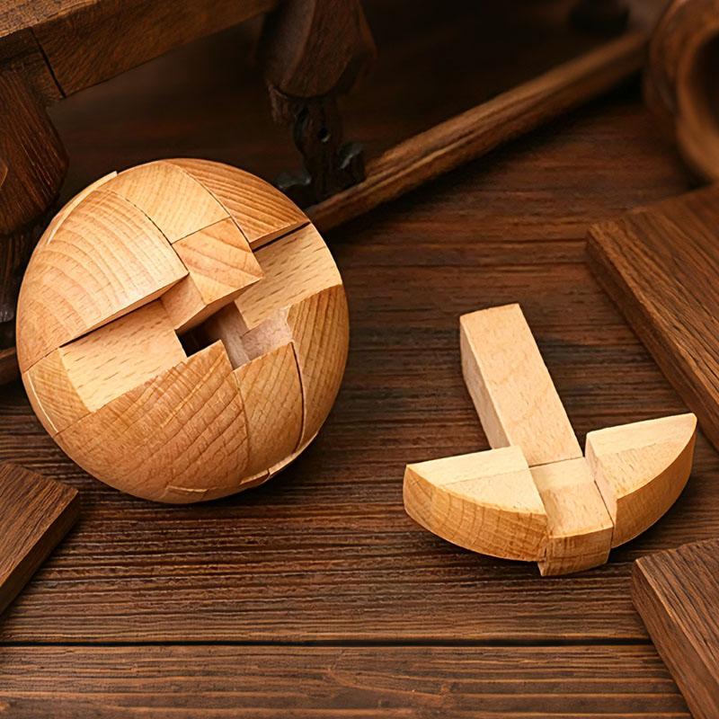 Classic Wooden Puzzle Ball Mag - Baby Food Game ulasan dan harga