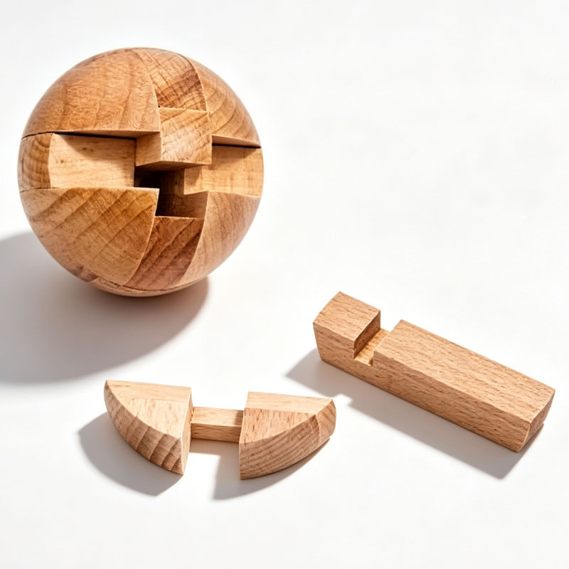 Classic Wooden Puzzle Ball Mag - Baby Food Game ulasan dan harga