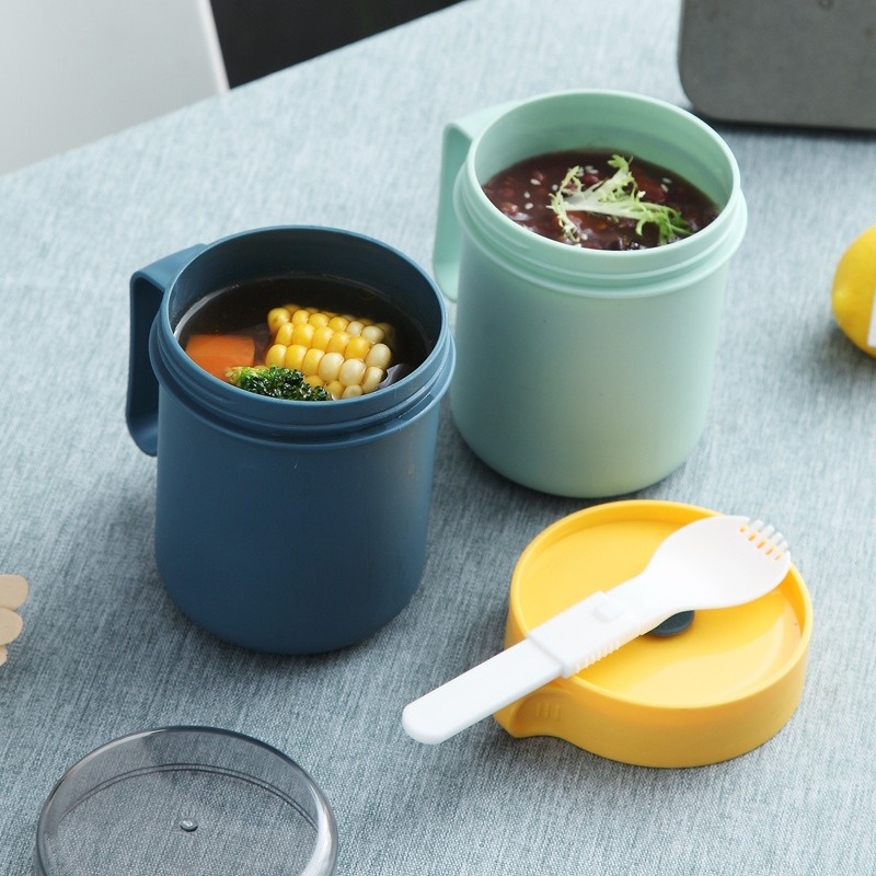 500ML Portable Breakfast Cup   - Baby Food Oatmeal ulasan dan harga