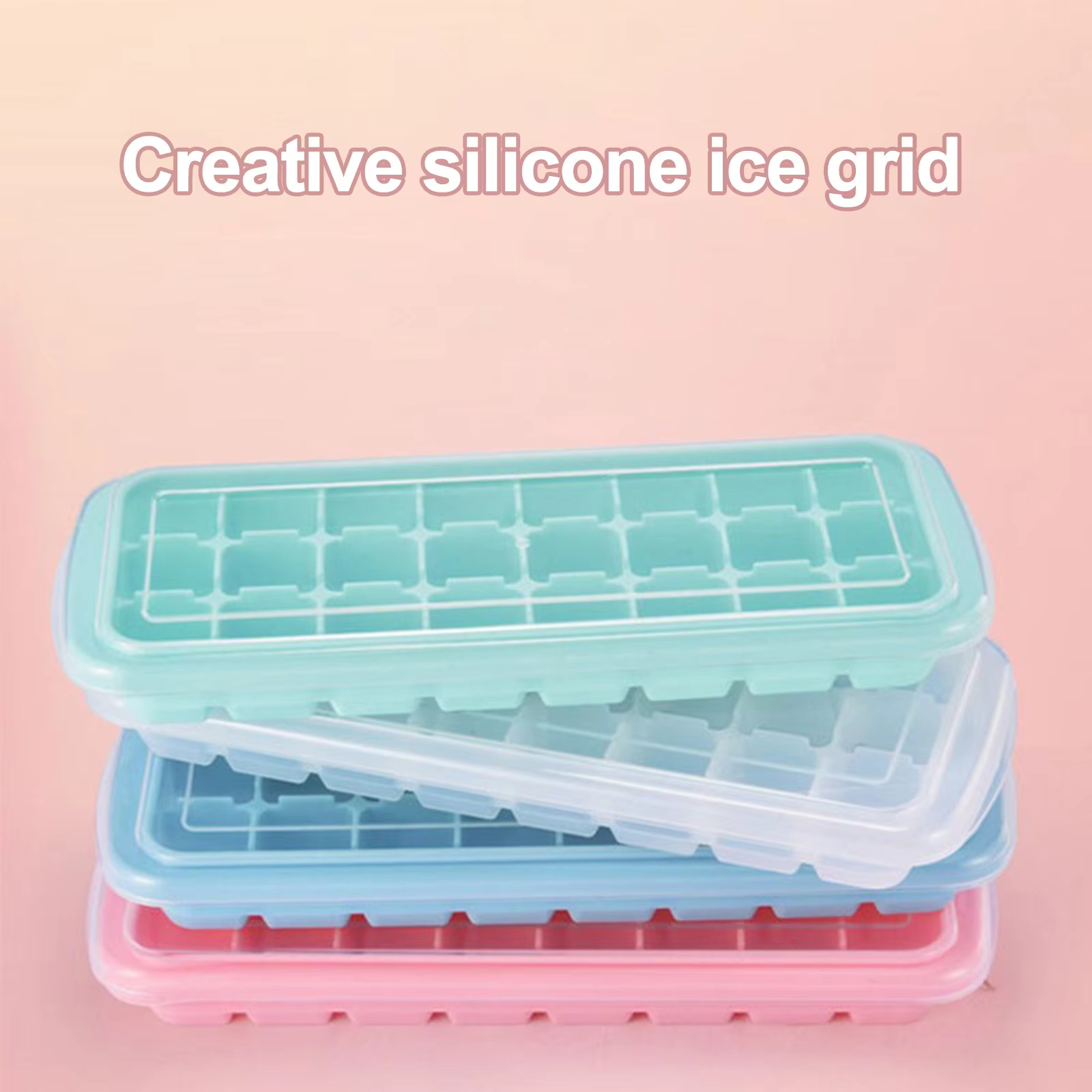 Silicone Ice Cubes Tray with L - Freezer Tray Baby ulasan dan harga