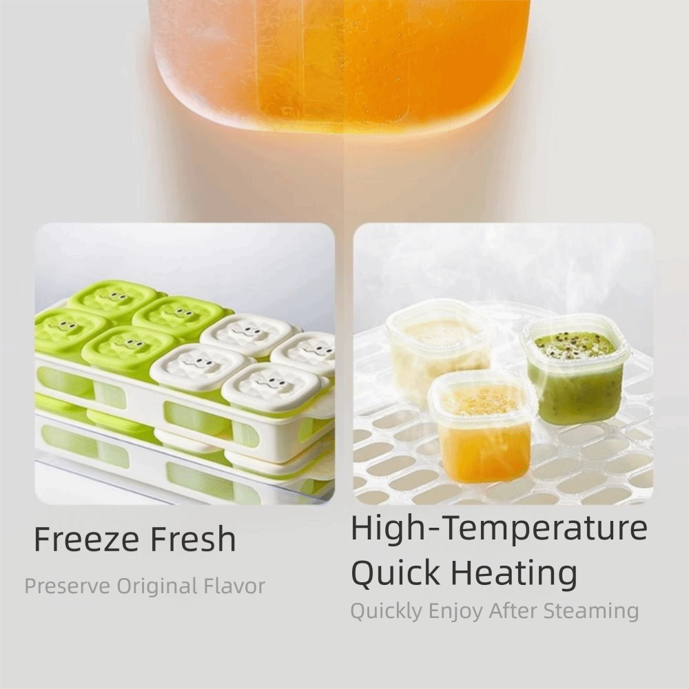 3/4/6 Grid Design Baby Food Fr - Freezer Tray Baby ulasan dan harga