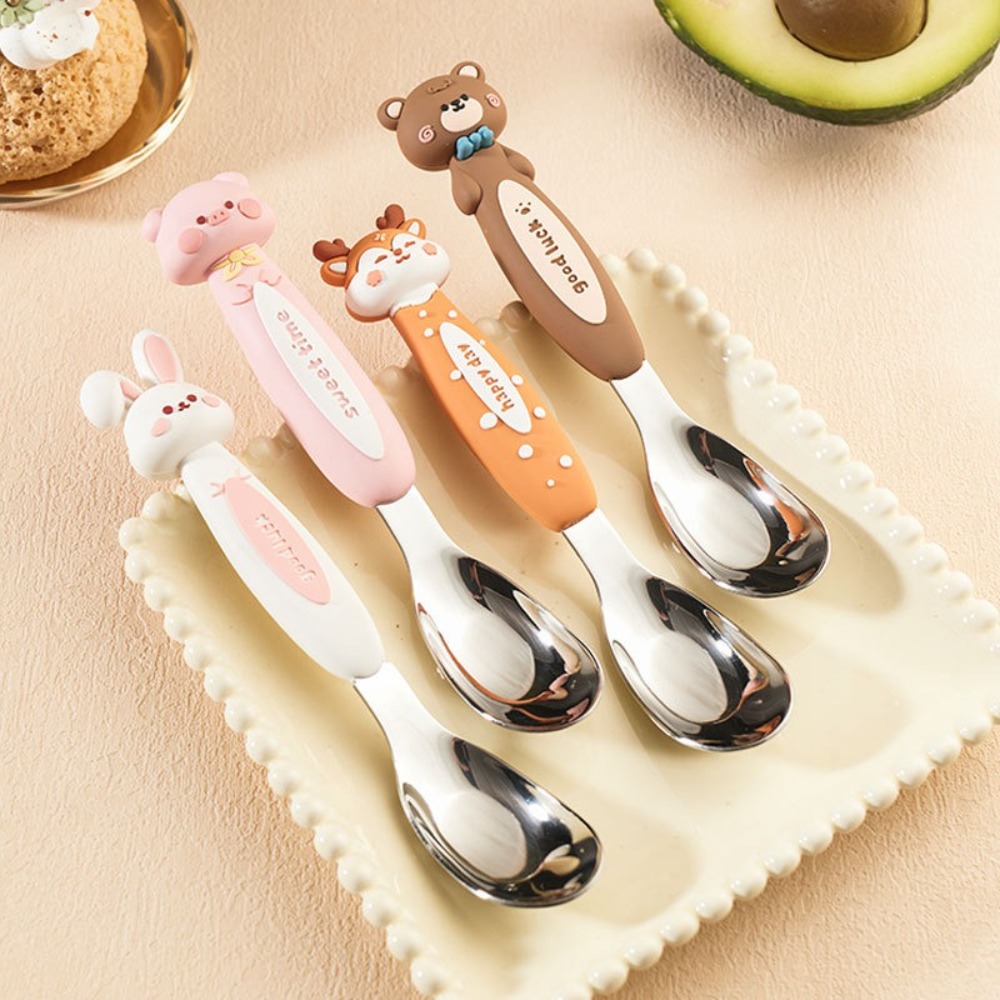 Stainless Steel Children's Spo - Baby Food Dessert ulasan dan harga