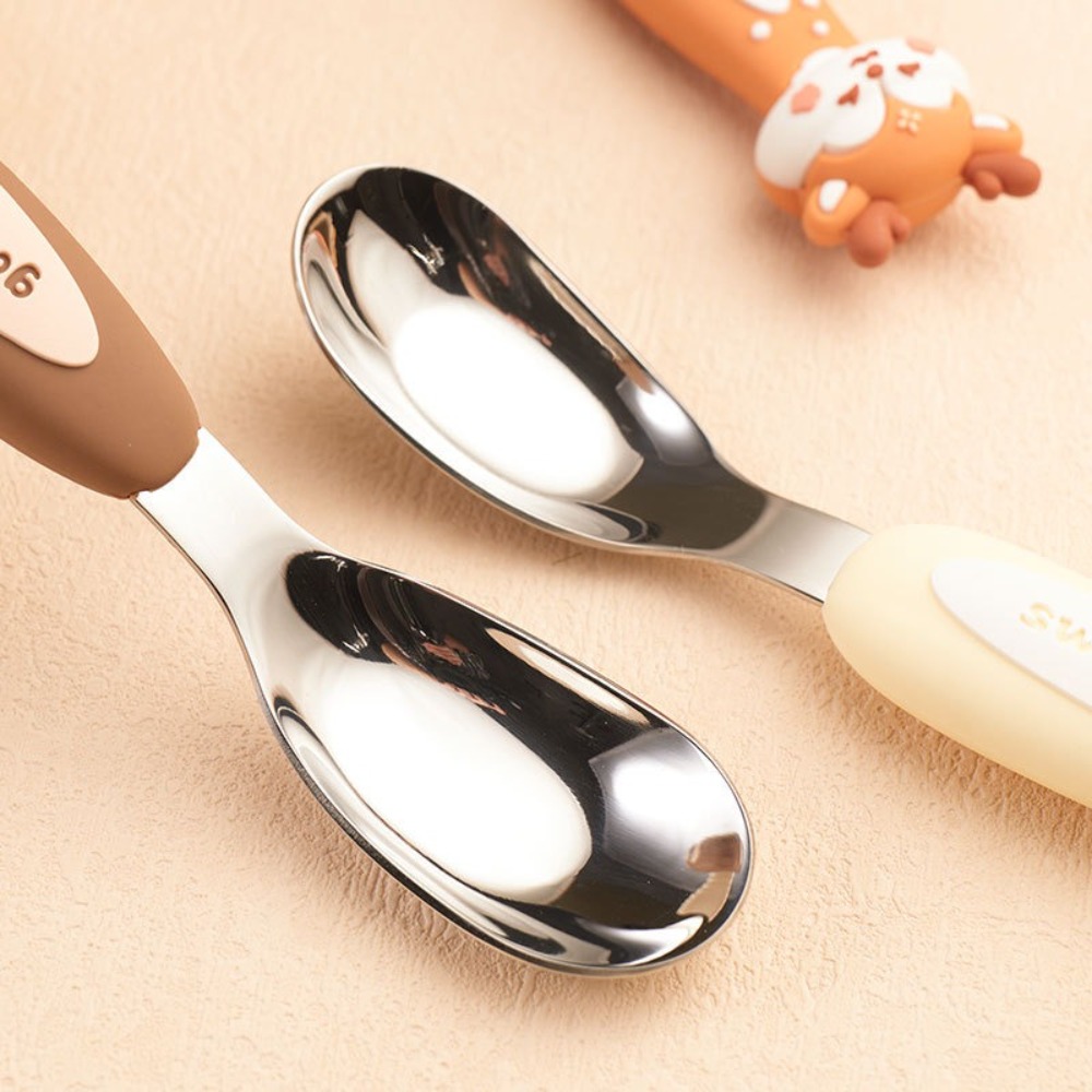 Stainless Steel Children's Spo - Baby Food Dessert ulasan dan harga