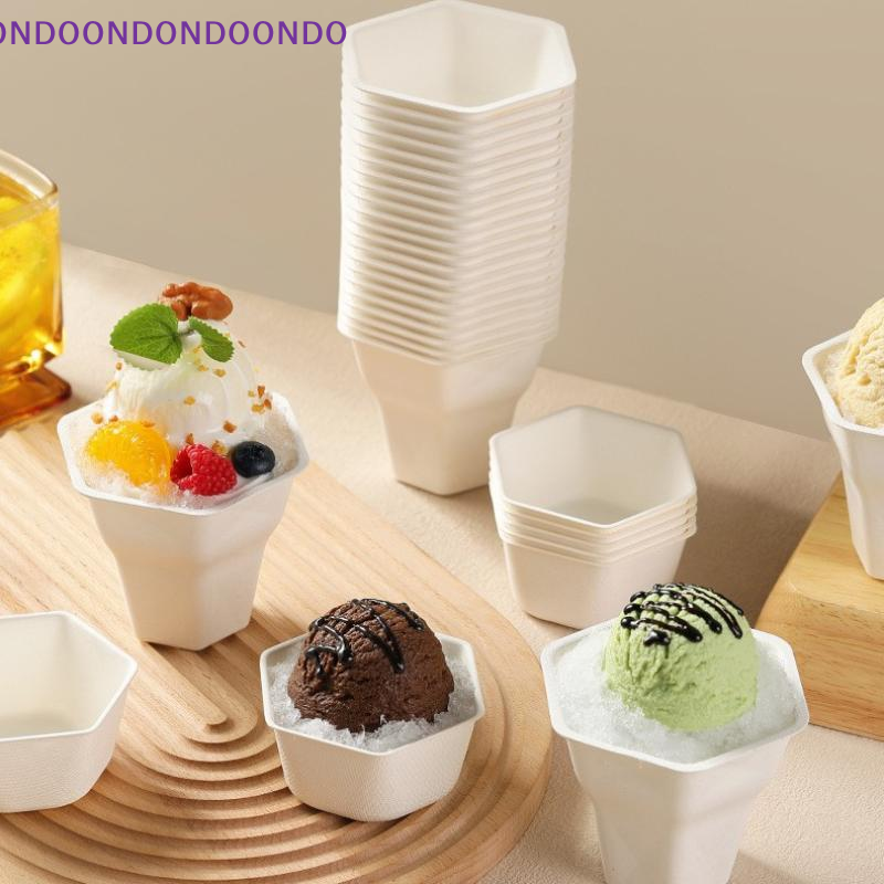 10Pcs Disposable Ice Cream Cup - Baby Food Dessert ulasan dan harga