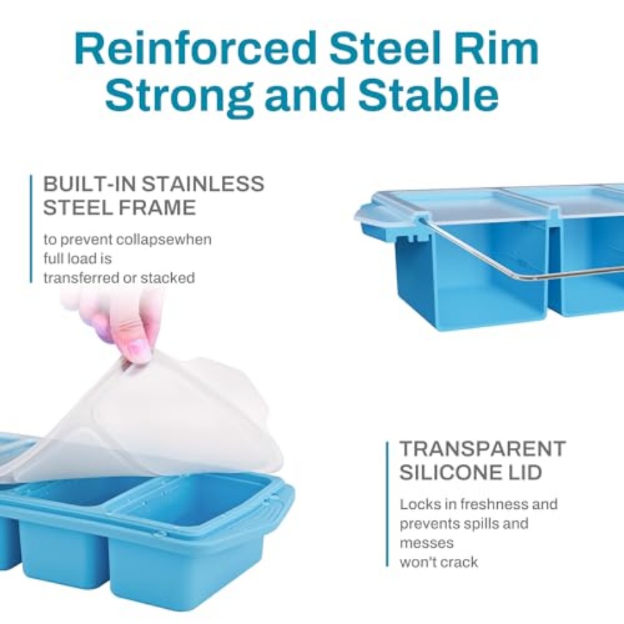 Serenity Blue Silicone Freezer - Freezer Tray Baby ulasan dan harga