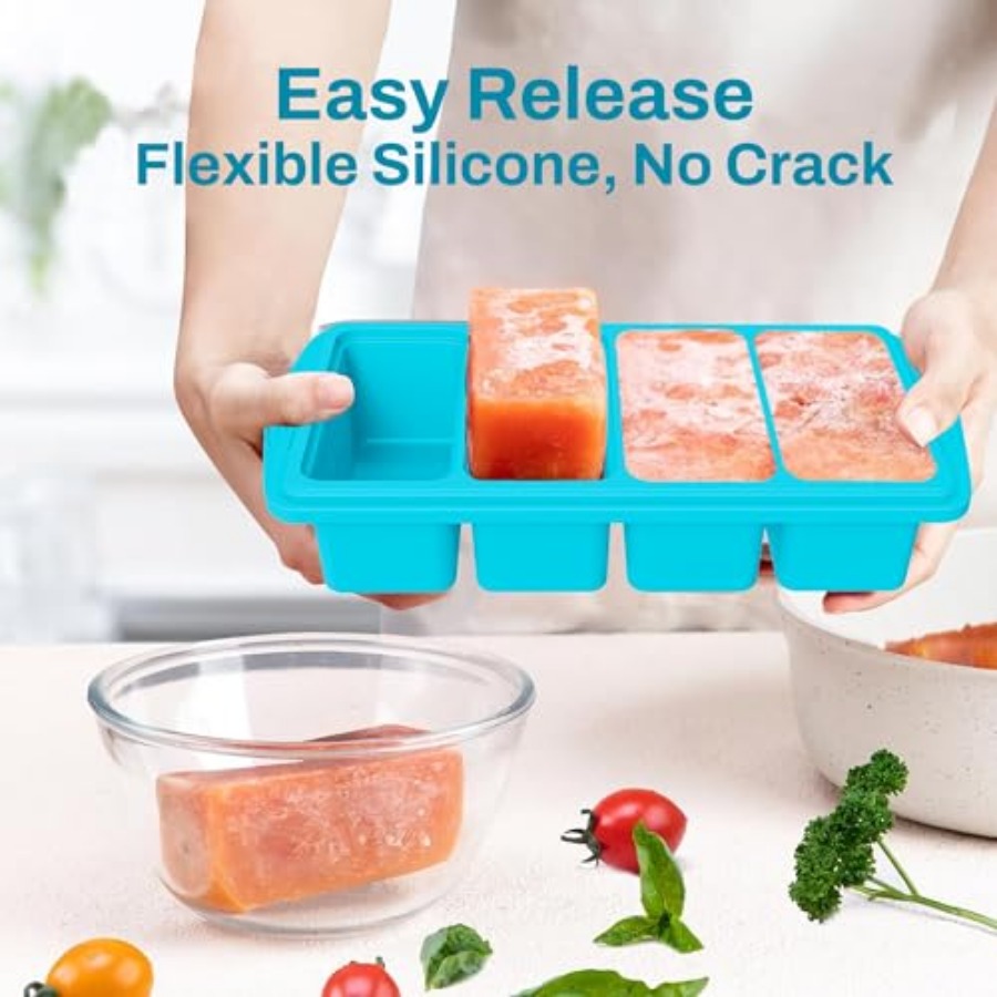 Serenity Blue Silicone Freezer - Freezer Tray Baby ulasan dan harga
